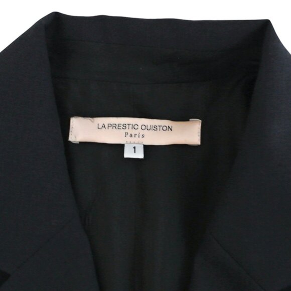 LA PRESTIC OUISTON lightweight wool silk blazer sz 1 S jacket - Picture 4 of 4